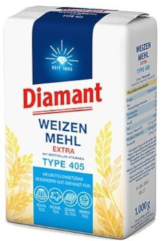 Diamant Type 405 Weizen Mehl Extra 1000g