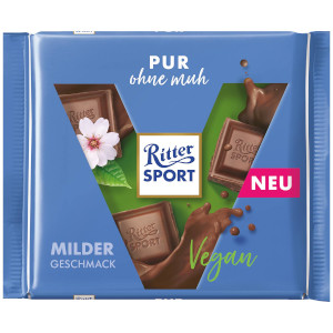 Ritter Sport Vegan Pur ohne muh (Kakaoerzeugnis) 100g