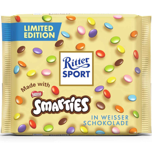 Ritter Sport Smarties Weisse Schokolade 100g