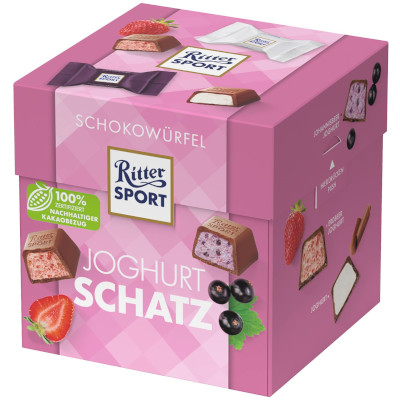 Ritter Sport Schokowürfel Joghurtschatz 176g für 22 Stück