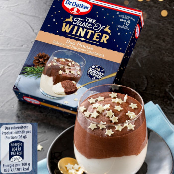 Dr.Oetker the taste of Winter Duo Mousse Schoko und Marzipan 87g