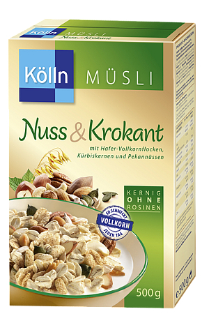 Kölln Hafer-Müsli Nuss & Krokant 500g