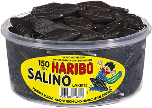 HARIBO Salino Lakritz - Salmiak 1200g für 150 Stück