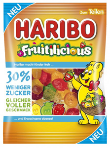 Haribo Fruitilicious -30% Weniger Zucker 160g