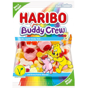 Haribo Buddy Crew Foam Sugar Fruit Gums 175g