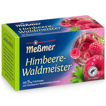 Meßmer Früchtetee Himbeere-Waldmeister 50g für 20 er x 2,5g