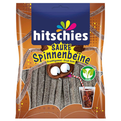 Hitschies Saure Spinnenbeine Fruchtgummi-Colageschmack 125g