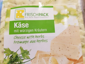 Frischpack Schnittkäse mit würzigen Kräutern, 25 Scheiben, 500g