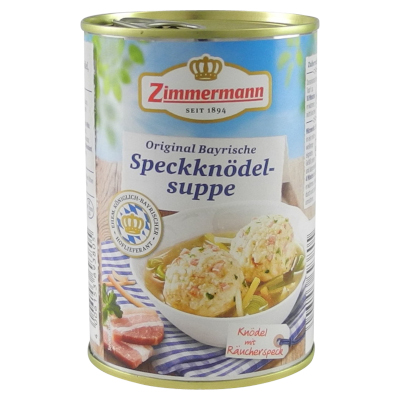 Zimmermann Speckknödel-Suppe (Knödel mit Räucherspeck) 400ml