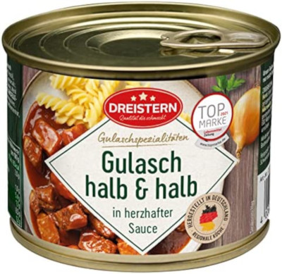 Dreistern Hausmacher Gulasch Halb & Halb 500g