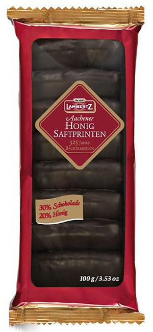 Lambertz Honig Saftprinten mit Zartbitter Schokolade 100g