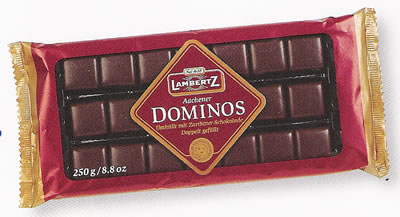 Lambertz Dominos mit Zartbitterschokolade 250g