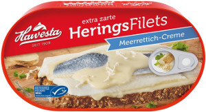Hawesta Heringsfilets in Meerrettich-Creme 200g
