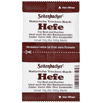 Seitenbacher Natürliche Trocken-Back Hefe 2er x 10g