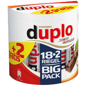 Ferrero Duplo Big Pack 18+2 Riegel (2 stück gratis) 364g