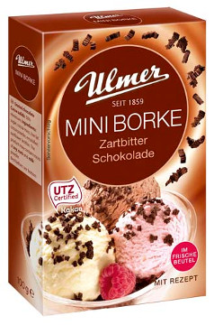 Ulmer Mini Borke Zartbitter Schokolade 100g