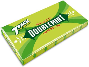 Wrigley's Doublemint Chewing Gum 7 x 5 Streifen