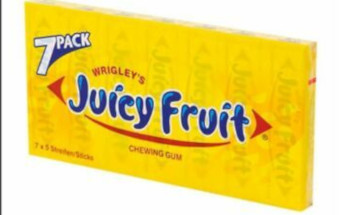 Wrigley's Juicy Fruit Kaugummi 91g für 7 x 5 Streifen