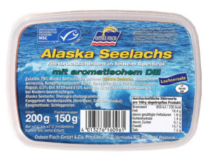 Ostseefisch Alaska Seelachs mit Dill in feinem Speiseöl 200g