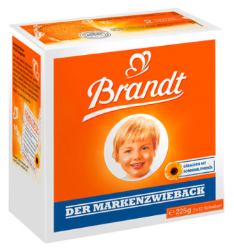 Brandt Der Markenzwieback Gebacken Mit Sonnenblumenöl 225g