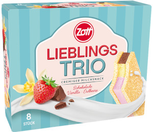 Zott Lieblings Trio Cremiger Milchsnack 232g für 8 Stück