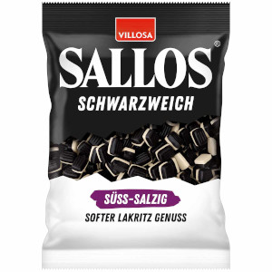 Villosa Sallos Schwarzweich Süß-Salzig (softer lakritz genuss) 200g