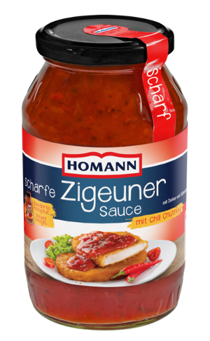 Homann scharfe Zigeuner Sauce mit Chili 500ml
