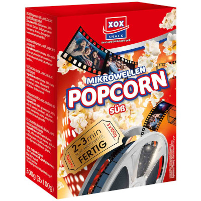 Xox Mikrowellen Popcorn Süss 300g