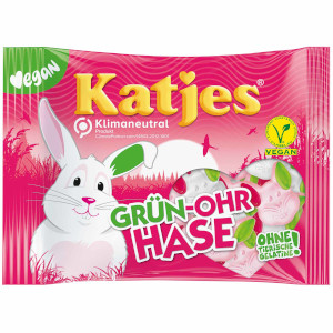 Katjes Veggie Grün-Ohr-Hase OHNE TIERISCHE GELATINE 160g