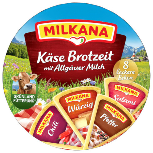 Milkana Käse Brotzeit mit Allgäuer Milch 190g