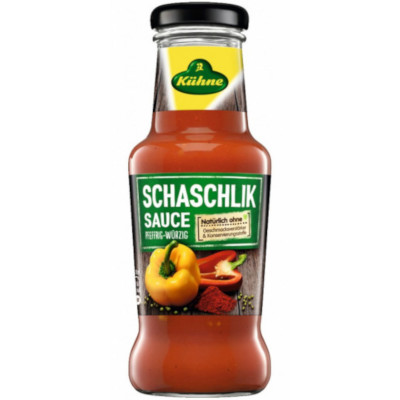 Kühne Schaschlik Sauce (Pfeffrig-Würzig) 250ml