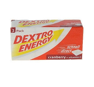 Dextro Energy Cranberry + Vitamin C  3er Pack 138g