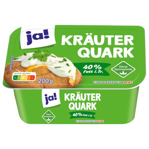 Ja! Kräuterquark 40% Fett i. Tr. 200 g