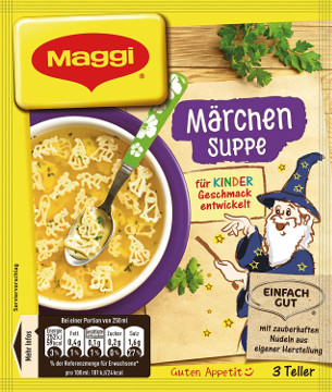 Maggi Märchen Suppe 750ml für 3 Teller x 3 er