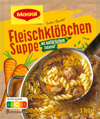 Maggi Guten Appetit Fleischklösschen Suppe 3 Teller x 3 er