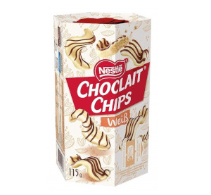 Nestle Choclait Chips Weiße-Schokolade 115g