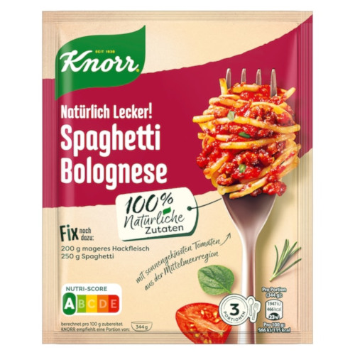 Knorr Natürlich Lecker! Spaghetti Bolognese 38g x 3 er