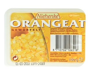 Niehenke Orangeat Gewürfelt 100g