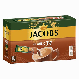 Jacobs 3 in 1 Classic Instant Coffee 180g für 10 x 18g