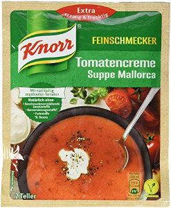 Knorr Feinschmecker Tomatencreme Suppe Mallorca 2 Teller für 500ml