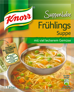 Knorr Suppenliebe Frühlings Suppe 3 Teller für 750ml x 3 er
