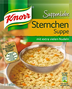 Knorr Suppenliebe Sternchen Suppe 84g für 3 Teller