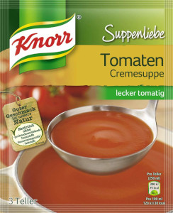 Knorr Suppenliebe Tomatencremesuppe 62g für 3 Teller