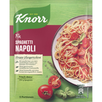 Knorr Fix Spaghetti Napoli 39g x 3 er