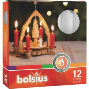 Bolsius 12 Pyramid Candles