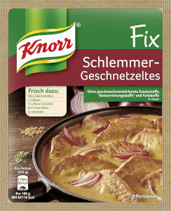 Knorr Fix Schlemmer-Geschnetzeltes 43g für 3 Portionen
