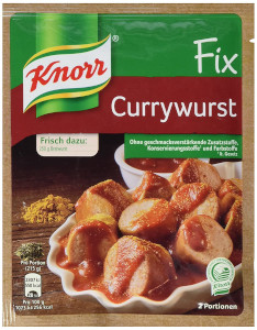 Knorr Fix Für Currywurst 36g für 2 Portionen
