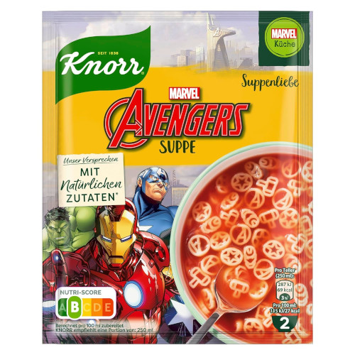 Knorr Suppenliebe Marvel Avengers Suppe 41g x 3 er